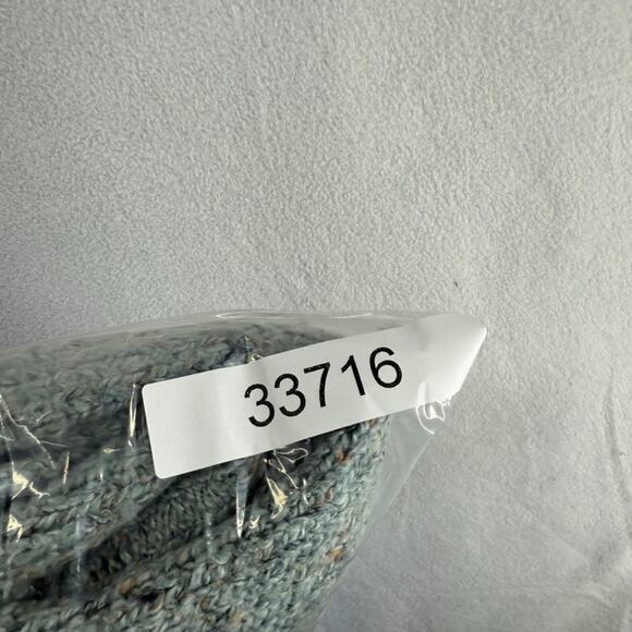 Vintage Croft Barrow Sweater Womens Large Blue Knit 1/4 Zip Grandma Cottage Crop - Picture 12 of 12